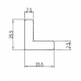 ESQUADRO ALINHAMENTO Nº1 7.5X1.2MM